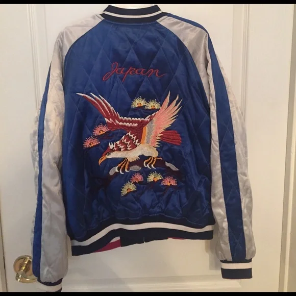 Topshop satin reversible bomber jacket - Picture 4 of 4